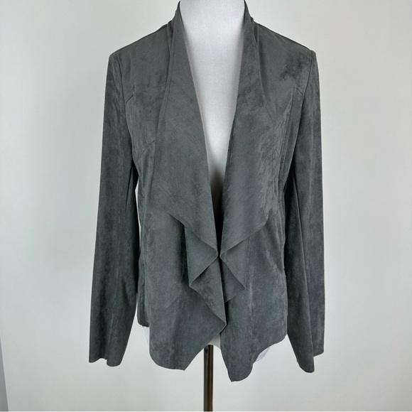 Kut from the Kloth Jackets & Blazers - Kut From The Kloth Tayanita Gray Cascade Collar Faux Suede Jacket Size Small